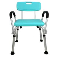 ZHAO XIN Waterproof Shower Lift Chair with Anti-Slip Rubber Tips, Medical Bath Tool with Arms and Back Adjustable Height