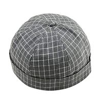 Meidexian888 Casual Hat for Men/Women,Street Plaid Embroidered Letters Landlord Hat Yuppie Hat Old Hat (Gray)