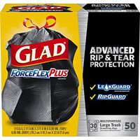 GDNSKL ForceFlexPlus Drawstring Large Trash Bags - 30 Gallon - 50 Count, 2 Pack