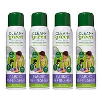 Clean+Green Non-Toxic Fabric Refresher Deodorizer for Pet & Household Odors and Stains. Multi Purpose Spray for Your Home (14oz) (4 Pack)
