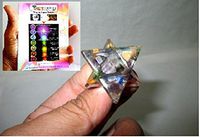 Fantastic Orgone Merkaba Star Free Booklet Jet International Sacred Geometry Aura Platonic Healing Genuine Crystal Divine EMF Protection