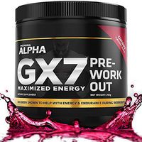Alpha GX7 Pre Workout for Men and Women - Lasting Energy, Enhanced Performance - Sugar Free 30 Servings Cherry Flavor