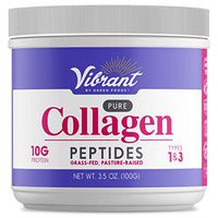 Vibrant Collagens, Collagen Peptides Powder, Unflavored, Grass Fed, Pasture Raised… (100)