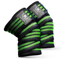 Knee Wraps for Cross Training WODs,Gym Workout,Weightlifting,Fitness & Powerlifting - Best Knee Straps for Squats -Suits Both Men and Women- 72" -Great Compression with Elastic Support