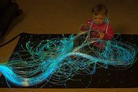 SE1502-LED1000 Sensory & Therapy Large Fiber Optic Lighting Kit - (150 Tails 6.56') with LED Colorchange Illuminator