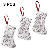 Christmas Tree and Fireplace Decoration Colorful Small Flower Cool Christmas Stockings for Funny Xmas Party