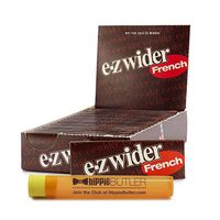 E-Z Wider French Rolling Papers (24 Packs/Box) with Hippie Butler KewlTube