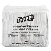 Genuine Joe Luncheon Napkins,1-Ply,13"x11-1/4",400Sh/PK,2400/CT,WE (11254)