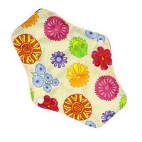 SUPVOX Women Washable Sanitary Napkins Reusable Sanitary Towel Panty Liner Bamboo Charcoal Cloth Menstrual Pads with Absobancy Layer (Size M No.43)