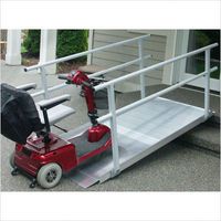 EZ-ACCESS, Pathway Ramp with Handrail - 8 Foot Pathway - 1 Each (with handrail)