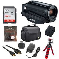 Canon Vixia HF R800 1080p HD Video Camera Camcorder (Black) with 32GB Card, Battery & Charger, Spider Tripod (Gorillapod), Case