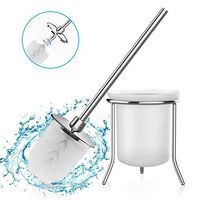 JosephBoykins Toilet Brush and Holder Set, Replaceable Brush Head and Stainless Steel Handle