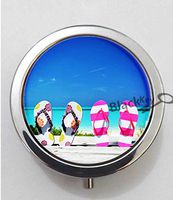 BlackKey Flip Flops & Sandals & Slippers Pattern 3-Compartment Decorative Pocket Gift Box Case Organizer for Pill, Color 1 -459