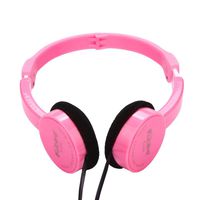 Creazy Kubite Kids Wire Headphones On Ear Foldable Stereo Headset for Kids Earphone (Pink)