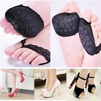 1 Pair Shoes Insoles Half Yard Cushion Pads Ladies Soft Forefoot Insoles High Heel Shoes Insoles Feet Care Pedicure Foot Pads