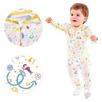 Boy's Eczema Sleep Suit for Babies - Itch Relief for Baby Eczema - These Eczema Pajamas for Babies can Also be Used as a Wet Wrap Suit (0-6M (15-18LBS / 27" Tall)) (24M (28-30LBS / 35" Tall))