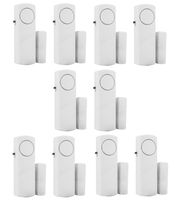 Personal Security Window & Door Alarm Bell | Wireless Sensor Door Window Burglar Alarm | Pack of 10