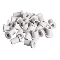 uxcell 25Pcs 5mm Inner Dia PVC Strain Relief Cord Boot Protector Cable Sleeve Hose White