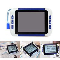 Zhoumin 3.5 Inch Portable Digital LCD Magnifier Low Vision Reading Electronic Visual Aids for Old Man Children Kids