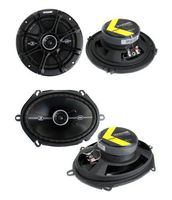 2) Kicker 41DSC654 6.5" 240W + 2) 41DSC684 6x8" 200W 2-Way Car Coaxial Speakers