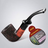 Accessories Smoking pipe,3 in 1 scraper,Tobacco smoking pipe,Filter balls Pipe cleaners Gift box Detachable-Wood grain