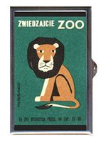 Lion 1950s Retro European Zoo Decorative Pill Box