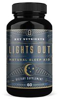 Natural Sleep Aid, Lights Out: Contains Melatonin, Valerian, Passion Flower, More. 60 Sleeping Pills, Veggie Capsules, Non-Habit Forming Sleep Supplement