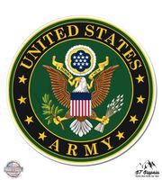 GT Graphics United States Army Seal - 5" Vinyl Sticker - for Car Laptop I-Pad - Waterproof Decal