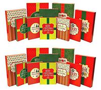 Christmas Holiday Multi Color Festive Gift Wrapping Shirt, Robe, Lingerie Box Set, 20 Boxes (20)