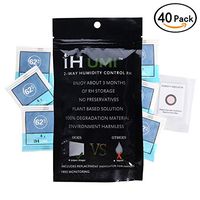 iHumi 62-Percent RH 2-Way Humidity Control Herb Humidifier Packs, 4 Gram - Bulk 40 Pack