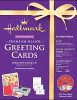 Hallmark Blank Greeting Cards Half-fold Matte Premium 20 Count