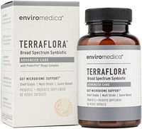Enviromedica Terraflora Advanced Care SBO Probiotic + Prebiotic Supplement - a Soil Based Shelf Stable Bacillus Spore Synbiotic with Patented PreforPro Phage Complex (60ct)