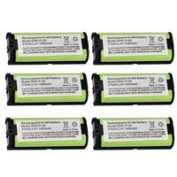 EBL Pack of 6 1000mAh NI-MH Home Phone Rechargeable Battery for Panasonic HHRP105 HHR-P105 HHRP105A, HHR-P105A KX242