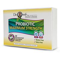 Dr Qutab The Doctor's Doctor, Probiotic Maximum Strength, 100 Billion CFU Probiotic, 30 Acid Resistant Vegetarian Capsules, Gluten & Dairy Free
