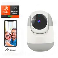 Dog Monitor Camera,Wireless Smart Security Camera, Baby Monitor with Camera and Motion Detection Night Vision Two Way Audio Cloud Storage for Home/Shop/Office (White-960P)