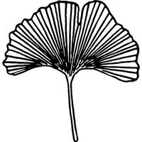 Azeeda A7 'Ginkgo Leaf' Unmounted Rubber Stamp (RS00011509)