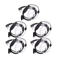 BAOFENG 5PCS 2 Pin Dual PTT Covert Air Acoustic Tube Headset Earpiece UV-82 Series Two Way Radio (Including UV-82HP, UV-82X, UV-82C, UV-82,UV-82L and Many More) (5)