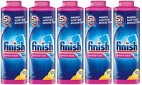 Finish Hard Water DishwasheraRUenH Powder Booster, 5X Power, Lemon Sparkle, 5Pack (14 oz)