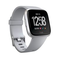 Fitbit Versa Smart Watch, Gray/Silver Aluminium, One Size (S & L Bands Included)