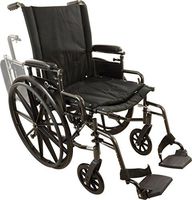 Roscoe Medical W420168S Onyx K4 Wheelchair with Swing Away Footrests, 20"