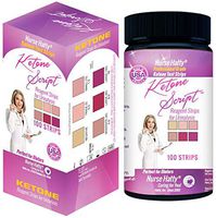 Nurse Hatty - Ketone Strips - Made-in-The-USA - Great for Ketogenic, Low Carb, Atkins & Paleo Diets (100ct. Reg. Length)