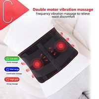 3 Sizes Electric Heat Therapy Far Infrared Vibration Hot Compress Waist Pain Relieve Belt Brace Support,XXL