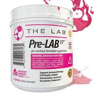 Pre-LAB17 Advanced Pre-Workout Supplement | Delicious Raspberry Lemonade Flavor | Supports Energy, Endurance, Focus, Drive, Vascularity | 20 Servings | Made in USA