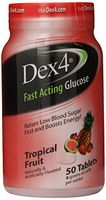 Dex4 Glucose Tablets, Tropical Fruit, 50 Count