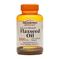 Sundown Naturals - Flax Seed Oil Supplement - 1000 mg Strength - Softgel - 100 per Bottle