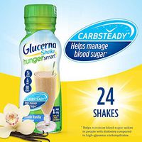 Glucerna Hunger Smart, Diabetes Nutritional Shake, To Help Manage Blood Sugar, Homemade Vanilla, 10 Fl Oz, 24 Count