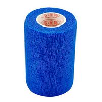 Pack of 3 Rolls Waterproof Self Adhesive Bandage Tape Finger Joints Wrap Sports Care (3 inch*6yds, Blue)