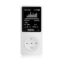New UI MYMAHDI 8GB & 70 Hours Playback MP3 Player Lossless Sound Music Player (Supports up to 128GB) Bright-White