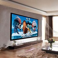 Safstar Aluminum HD Fixed Frame Projector Screen for Home Theater Office Presentation (92" / 16:9 / 80" x 45")