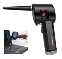 Cordless AIR Duster, Replacement for Compressed Spray Gas Cans, Rechargeable Blower for Computer, Keyboard and Electronics Cleaning,10W Fast Charging, Powerful 33000 RPM